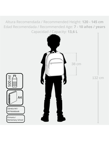 MOCHILA 38CM. ENSO MR. CRAB