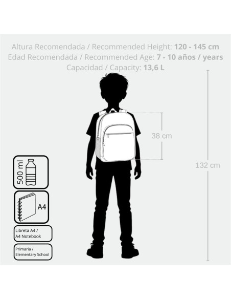 MOCHILA ADAP. 38CM. C/CARRO. ENSO MR. CRAB.
