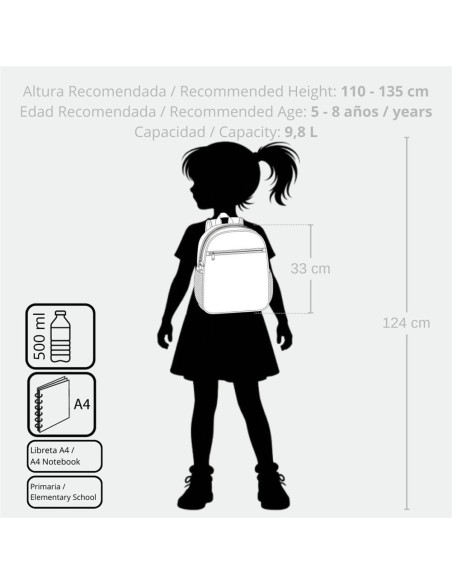 MOCHILA ADAP. 32CM. ENSO LITTLE DREAMS