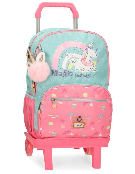 MOCHILA ADAP. 44CM. C/CARRO. ENSO MAGIC SUMMER.
