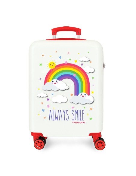 TROLLEY ABS 55CM. 4R. MOVOM ARCOIRIS ALWAYS SMILE