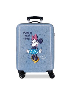 TROLLEY ABS 55CM. 4R. MINNIE MAKE IT RAIN BOWS