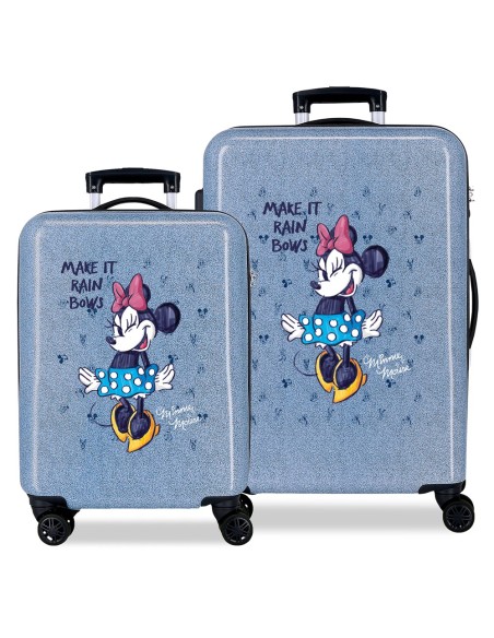 SET/2 TROLLEY ABS 55-68CM. 4R. MINNIE MAKE IT RAIN