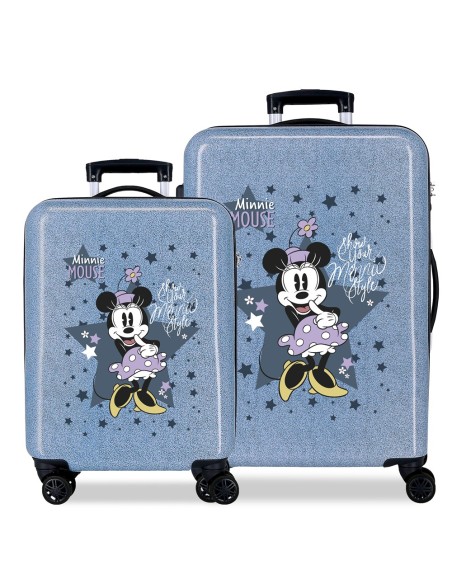 SET/2 TROLLEY ABS 55-68CM. 4R. MINNIE STYLE