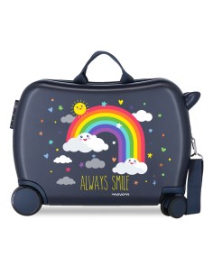 MALETA INFANTIL 50CM. MOVOM ARCOIRIS ALWAYS SMILE