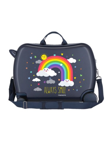 MALETA INFANTIL 50CM. MOVOM ARCOIRIS ALWAYS SMILE