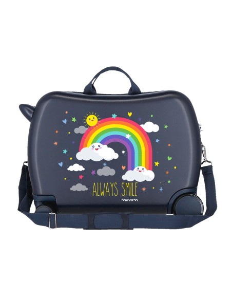 MALETA INFANTIL 50CM. MOVOM ARCOIRIS ALWAYS SMILE