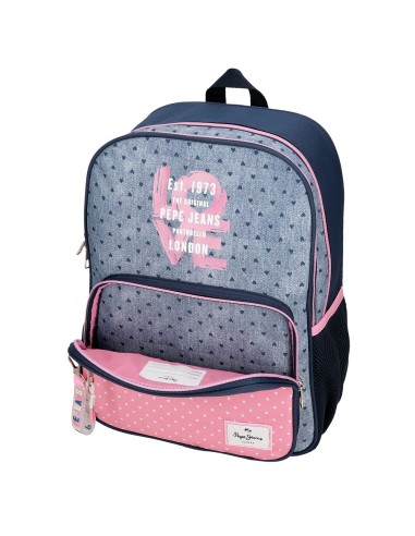 MOCHILA 40CM 2C. PJL NONI DENIM
