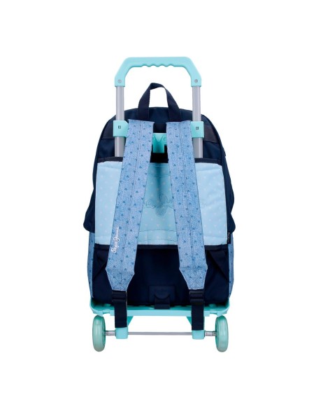 MOCHILA ADAP. 42CM. C/CARRO. PJL NONI DENIM