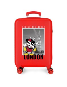 TROLLEY ABS 55CM. 4R. MICKEY Y MINNIE LONDON