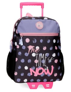 MOCHILA ADAP. 33CM. C/CARRO. ROLL ROAD THE TIME IS NOW