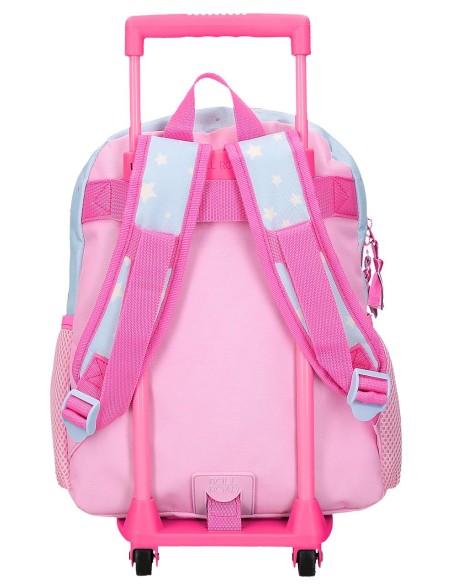 MOCHILA ADAP. 33CM. C/CARRO. ROLL ROAD I AM A UNICORN