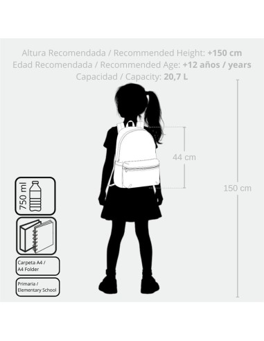 MOCHILA ADAP. 44CM. C/CARRO. ENSO WALL RIDE