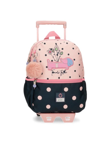 MOCHILA ADAP. 32CM. C/CARRO. ENSO FRIENDS TOGETHER