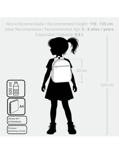 MOCHILA ADAP. 32CM. C/CARRO. ENSO FRIENDS TOGETHER