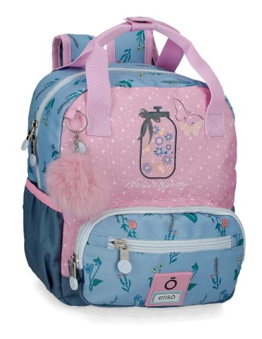 MOCHILA 28CM. ENSO WE LOVE FLOWERS