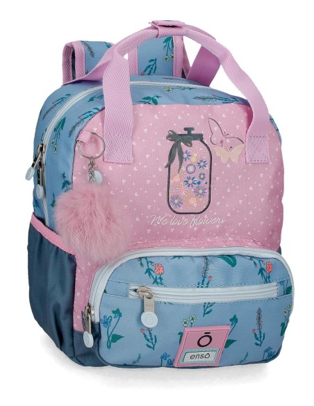 MOCHILA 28CM. ENSO WE LOVE FLOWERS