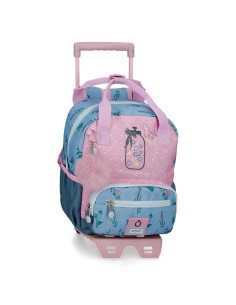MOCHILA ADAP. 28CM. C/CARRO. ENSO WE LOVE FLOWERS