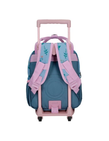 MOCHILA ADAP. 28CM. C/CARRO. ENSO WE LOVE FLOWERS
