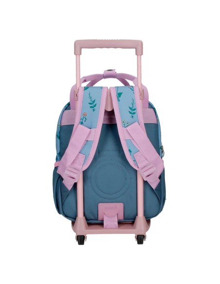 MOCHILA ADAP. 28CM. C/CARRO. ENSO WE LOVE FLOWERS