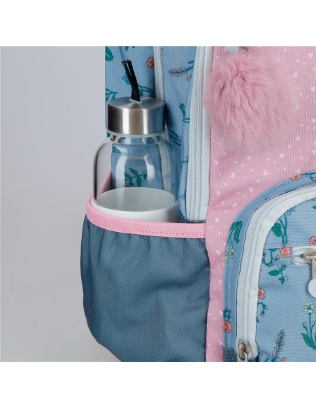 MOCHILA ADAP. 28CM. C/CARRO. ENSO WE LOVE FLOWERS