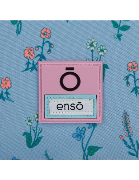 MOCHILA ADAP. 28CM. C/CARRO. ENSO WE LOVE FLOWERS