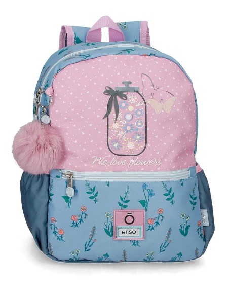 MOCHILA ADAP. 32CM. ENSO WE LOVE FLOWERS