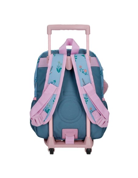 MOCHILA ADAP. 32CM. C/CARRO. ENSO WE LOVE FLOWERS