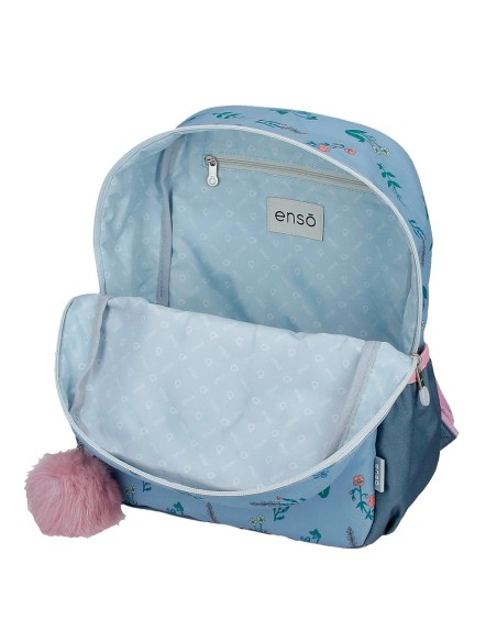 MOCHILA ADAP. 32CM. C/CARRO. ENSO WE LOVE FLOWERS