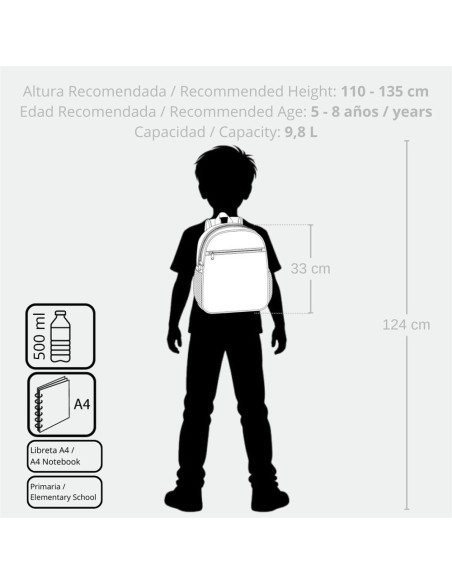 MOCHILA 32CM. ENSO JUNGLE CLUB