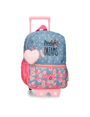MOCHILA ADAP. 32CM. C/CARRO. ENSO LITTLE DREAMS