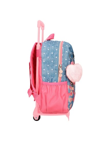 MOCHILA ADAP. 32CM. C/CARRO. ENSO LITTLE DREAMS