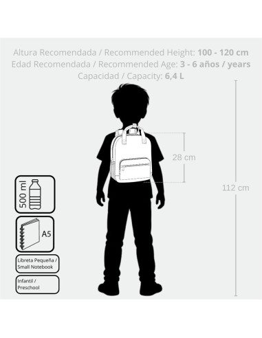 MOCHILA 28CM. ENSO NEW FRIENDS