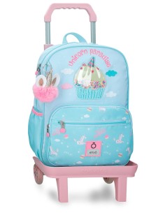 MOCHILA ADAP. 38CM. C/CARRO. ENSO UNICORN PARADISE