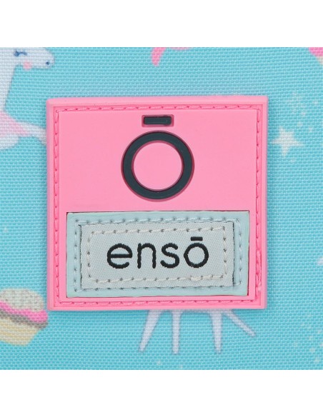 MOCHILA ADAP. 38CM. C/CARRO. ENSO UNICORN PARADISE