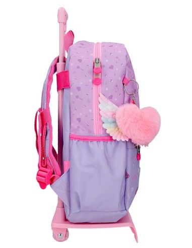 MOCHILA ADAP. 33CM. C/CARRO. ENSO QUEEN OF HEARTS