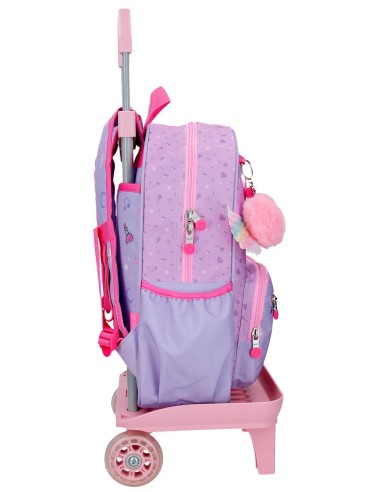 MOCHILA ADAP. 38CM. C/CARRO. ENSO QUEEN OF HEARTS