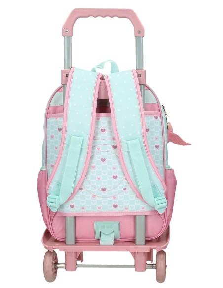 MOCHILA ADAP. 38CM. C/CARRO. ENSO HEARTS