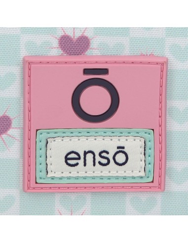 MOCHILA ADAP. 38CM. C/CARRO. ENSO HEARTS