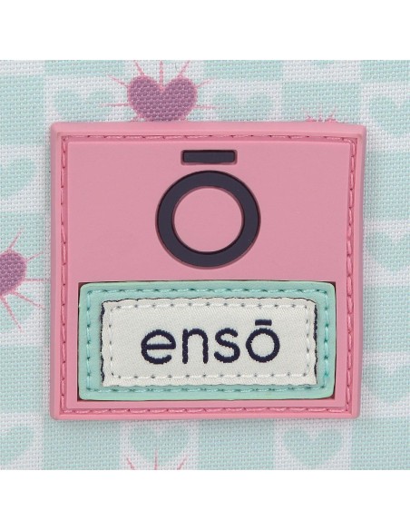 MOCHILA ADAP. 38CM. C/CARRO. ENSO HEARTS