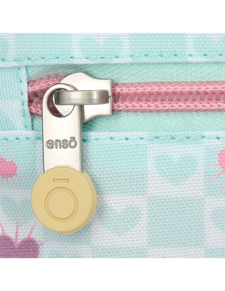 MOCHILA ADAP. 38CM. C/CARRO. ENSO HEARTS