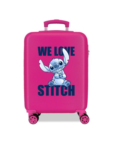 TROLLEY ABS 55CM. 4R. STITCH WE LOVE
