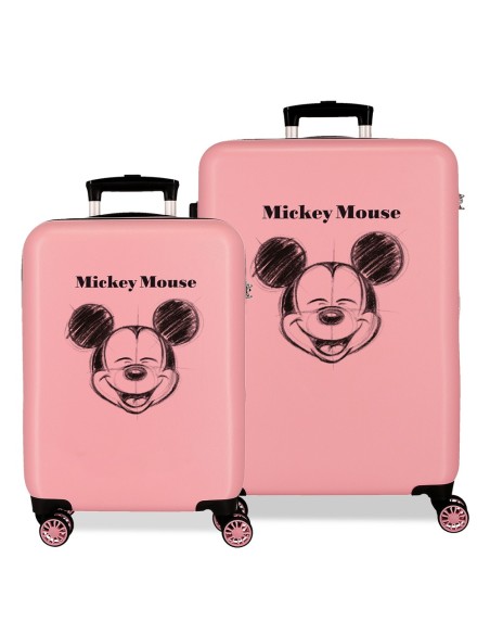 SET/2 TROLLEY ABS 55-65CM. 4R. MICKEY SKETCH