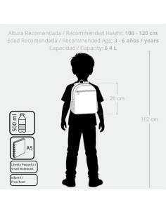 MOCHILA ADAP. 28CM. MICKEY PEEK A BOO 2