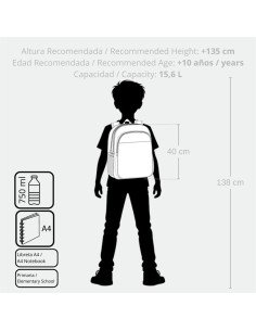 MOCHILA ADAP. 40CM 2C. SPIDERMAN AUTHENTIC 2
