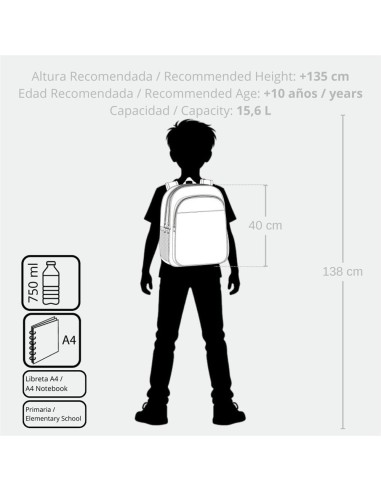 MOCHILA ADAP. 40CM 2C. C/CARRO. SPIDERMAN AUTHENTIC