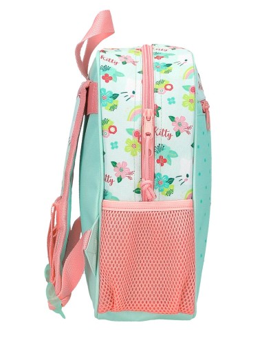 MOCHILA ADAP. 28CM. HELLO KITTY FLORAL