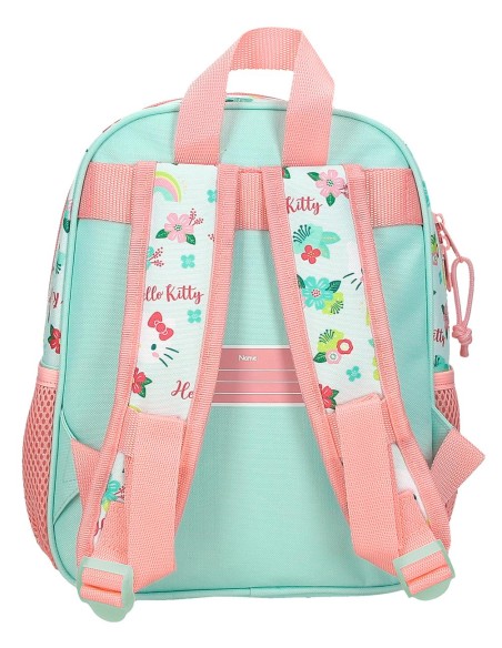 MOCHILA ADAP. 28CM. HELLO KITTY FLORAL