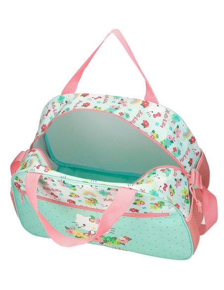 BOLSA DE VIAJE 40CM. HELLO KITTY FLORAL