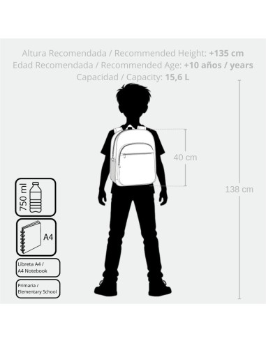 MOCHILA ADAP. 40CM. SPIDERMAN WALL CRAWLER